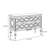 Multi-purpose two-drawer painted accent chest