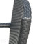 Chaise de bar Cascada KD, design contemporain avec osier durable et structure en métal robuste pour l'extérieur-1899285244