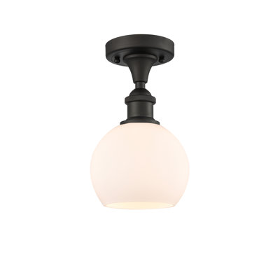 Plafonnier semi-encastré 1 lumière 6 po Cindi
