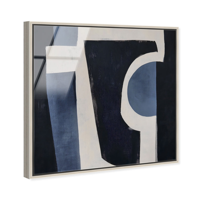Midnight Contours I High-Gloss Frameless Acrylic Glass Wall Art Abstract Print by Oliver Gal, Ready to Hang, 12 x 12