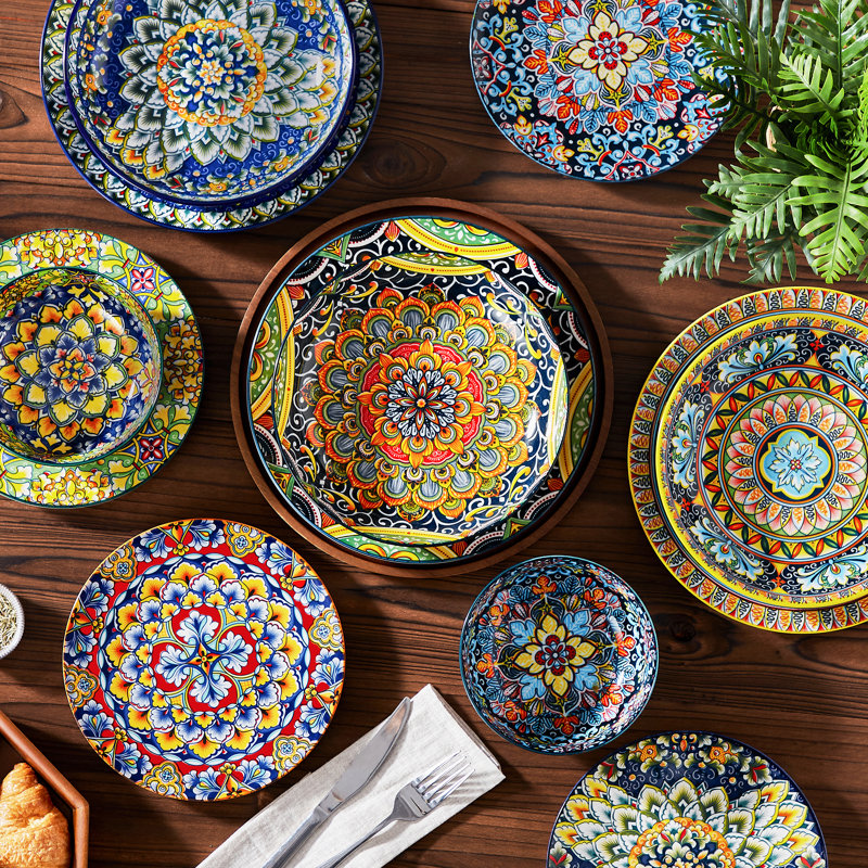 Piece Stoneware Dinnerware Set - Service for 6