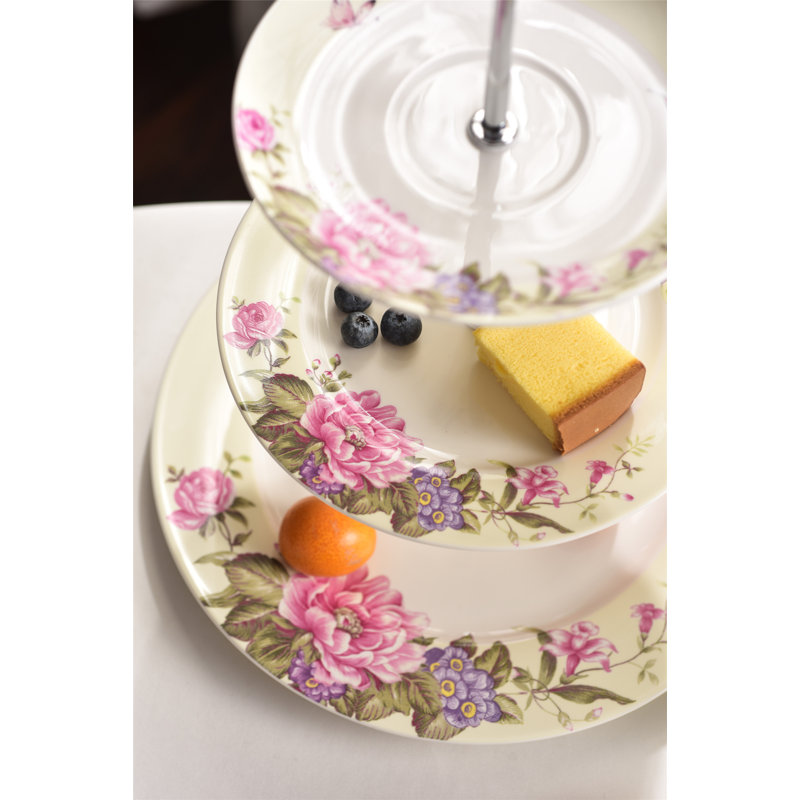 Aldershot Bone China Tiered Stand, Cream