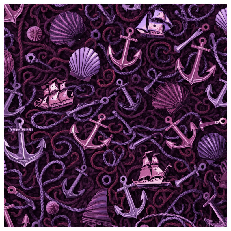 Tapis de bain Nautical Anchors Ships, L 34 po x L 21 po