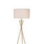Lampe sur pied 64,5 po Mid-Century en métal de style sablier Ester