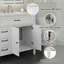 Meuble-lavabo 36 po avec lavabo en céramique-258439775