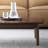 Walnut Rectangular End Table With Curved Edge Coffee Table