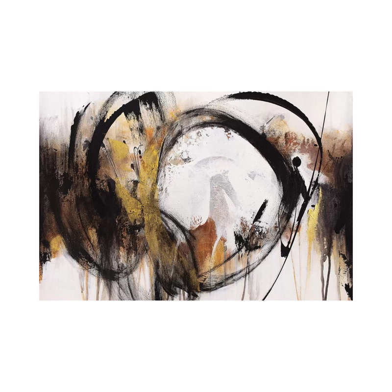 Lovers Knot by Jude Remedios - Painting on Canvas, 45.72cm H x 66.04cm W x 3.81cm D, Wrapped Canvas