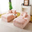 Chaise longue double en velours tortue avec éponge pleine densité et agencement flexible