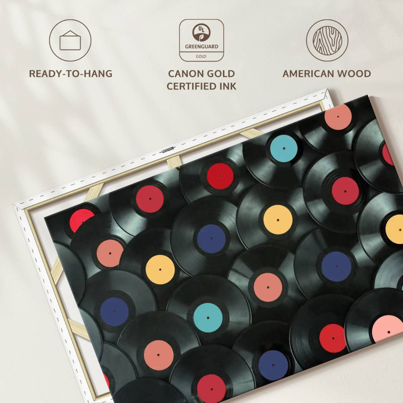 Abarca Vinyl Records Collection, 8" H x 12" W