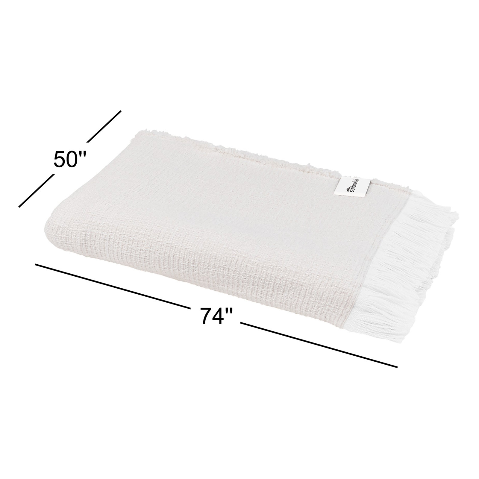 Sunbrella® Indoor Outdoor Performance Throw Blanket, Flax