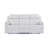 Blanche White Reclining Sofa With LED Lights