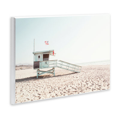 Lifeguard Hut Sunny Day Wall Plaque, design by Sisi and Seb