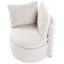 Upholstered Swivel Barrel Chair-495840768