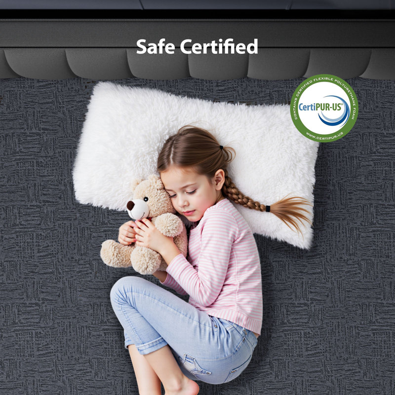 Memory Foam Mattress with Graphene Fabric Cover, Medium-Firm Support, Cooling Gel Layers, Pressure Relief & Motion Isolation, Fiberglass-Free, CertiPUR-US Certified