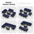 Anevaeh 8-Person Outdoor Patio All-Aluminum Sectional Conversation Set with Fire Pit Table and Cushions-1131677170