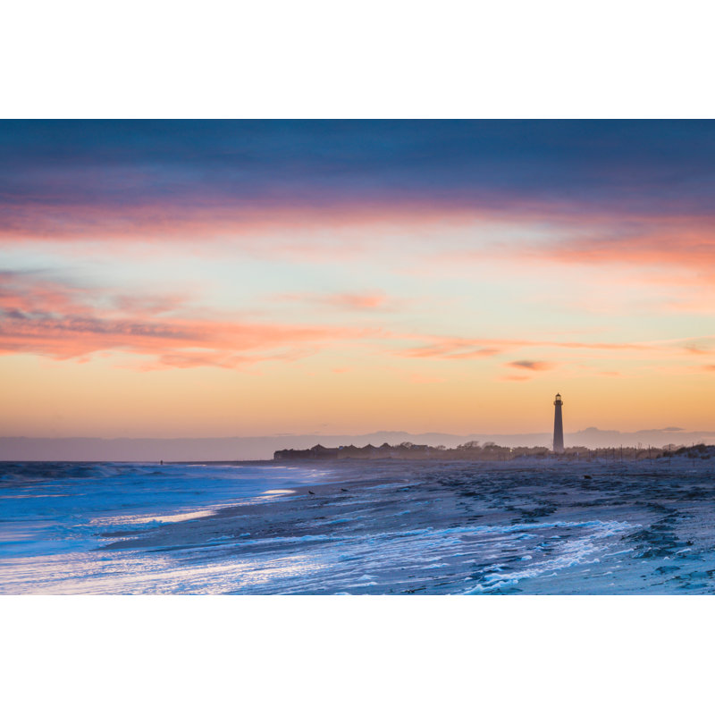 Lighthouse And Atlantic Ocean - Wrapped Canvas Print, 30cm H x 46cm W x 3.8cm D