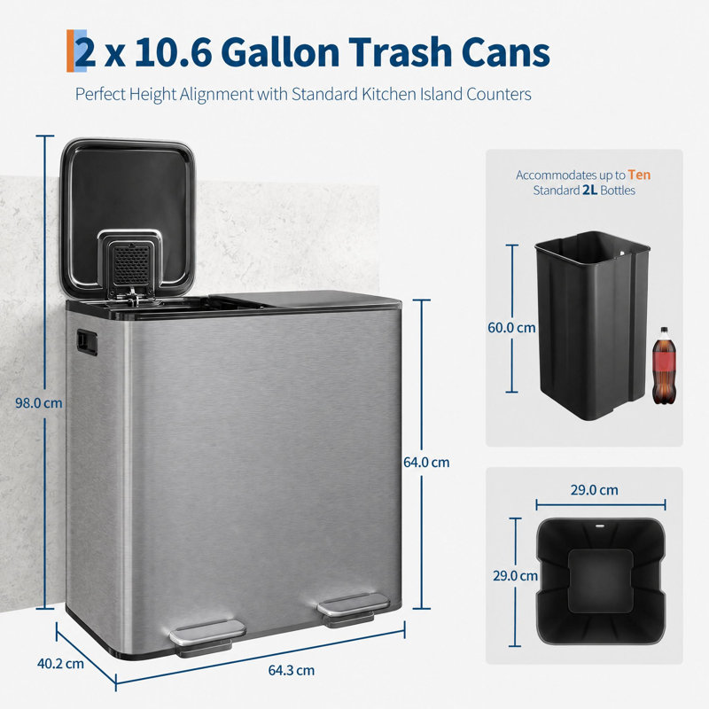 Stainless Steel Waste Bin