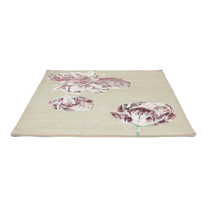 Area Rug in Beige, Rectangle 6'7" x 9'2"