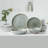  16 Piece Stoneware Dinnerware Set - Service For 4