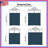 Solid Blue Background Quilted Bedspread All Sizes-126175010