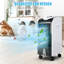 Refroidisseur d'air par évaporation Giantex, ventilateur portatif avec humidificateur pour dortoirs de bureau à domicile
