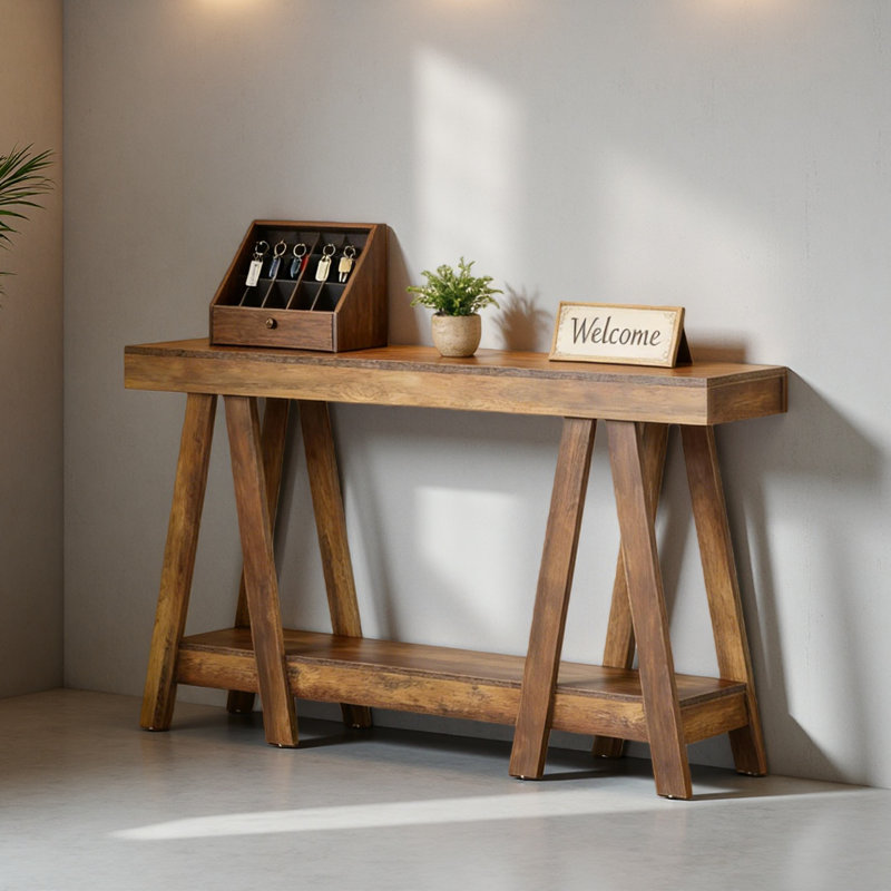 2-Tier Hall Table,Entryway Table,Functional Console Table