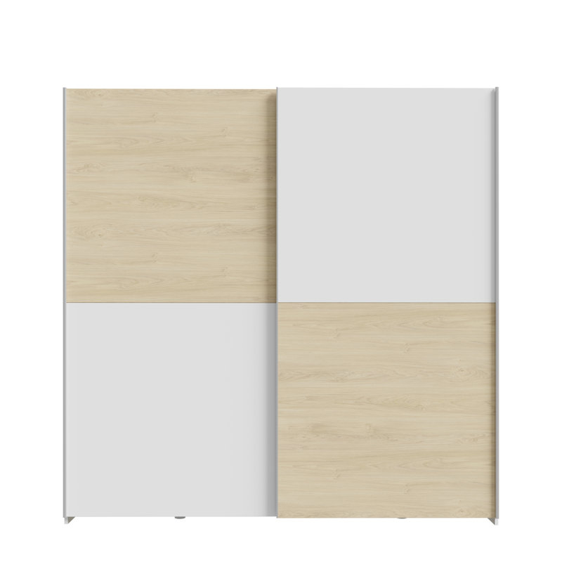 Myrtil 2 Door Manufactured Wood Wardrobe, 190cm H x 190cm W x 61cm D