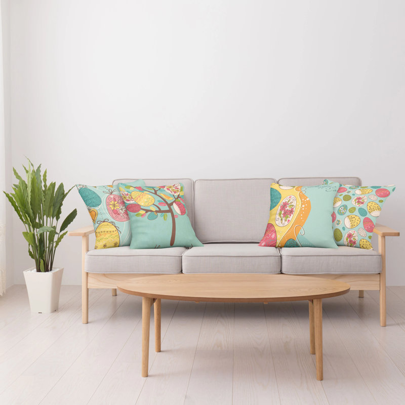 Ensemble de housse de coussin 4 pièces, 24" X 24"