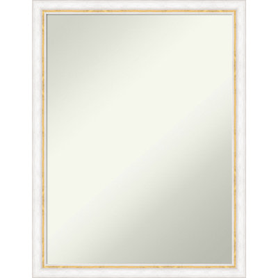 Jeritah Solid Wood Rectangle Wall Mirror