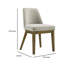 Ensemble de 2 chaises sans accoudoirs Givy, pieds fuselés, bois de chêne brun, brun clair