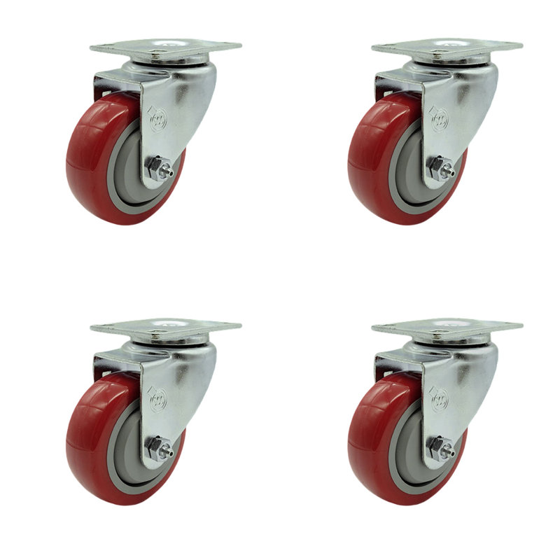 Polyurethane Swivel Caster, Black