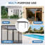 Pergola en métal 8 pi x 10 pi avec auvent-125762760