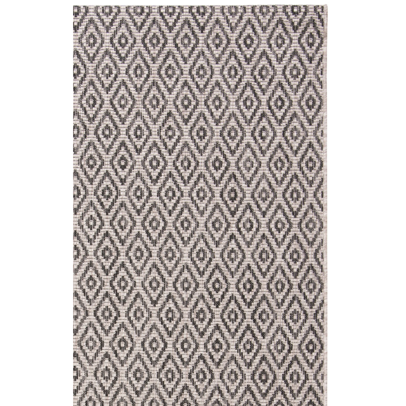 Arneshia Southwestern Navy Indoor/Outdoor Area Rug, Square 6'7"