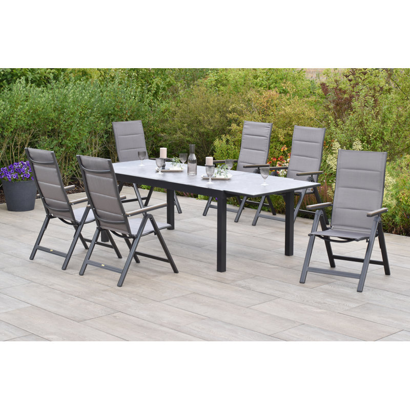 Minoris 6 - Person Patio Dining Set with Rectangular Table