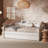 Adamsville Louise Boucle Upholstered Twin Daybed with Trundle
