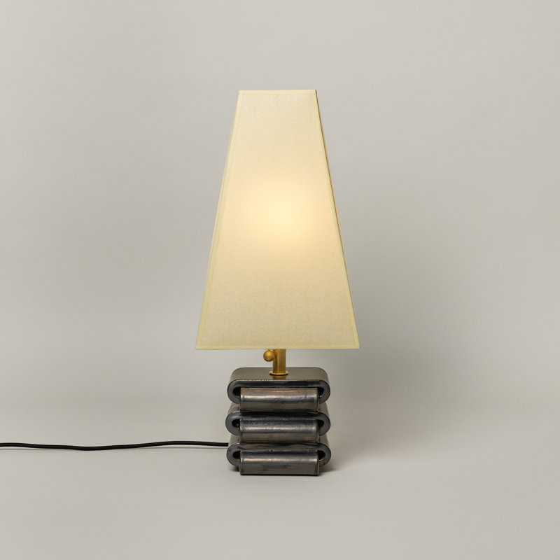 Gio Table Lamp, Graphite, Faint Green
