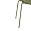 Ensemble de salle à manger extensible 7 pièces avec chaise empilable, vert et teck 7 pièces-2074277831
