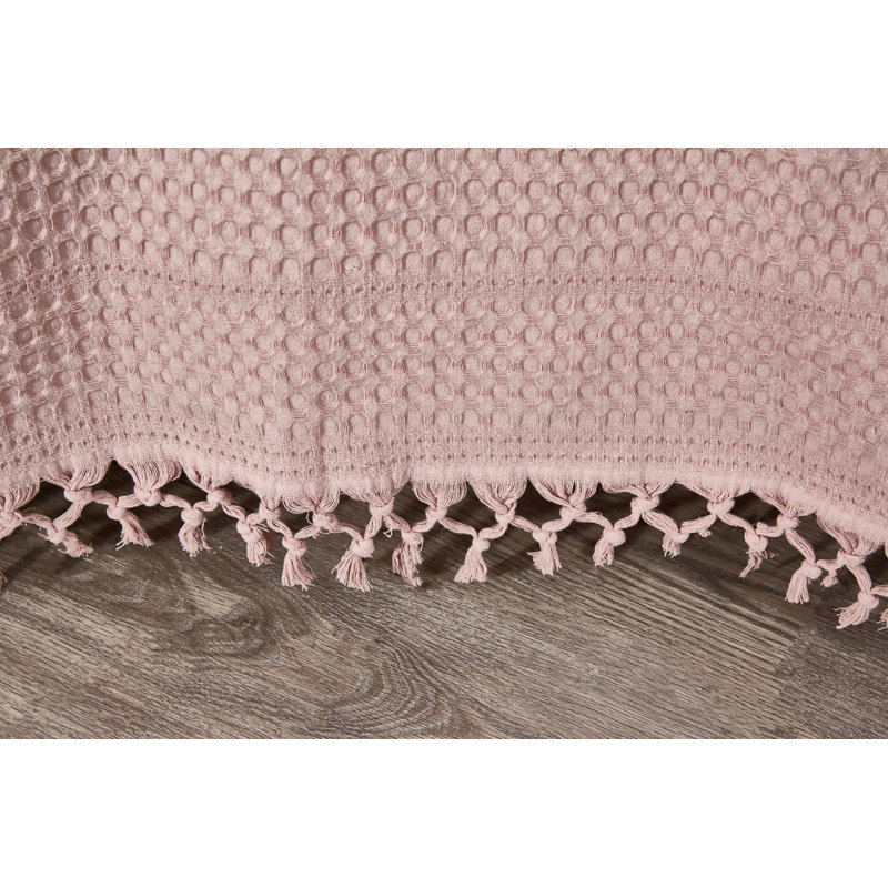 Couvre-lit / couvre-lit 100% coton Damaris, Vieux rose