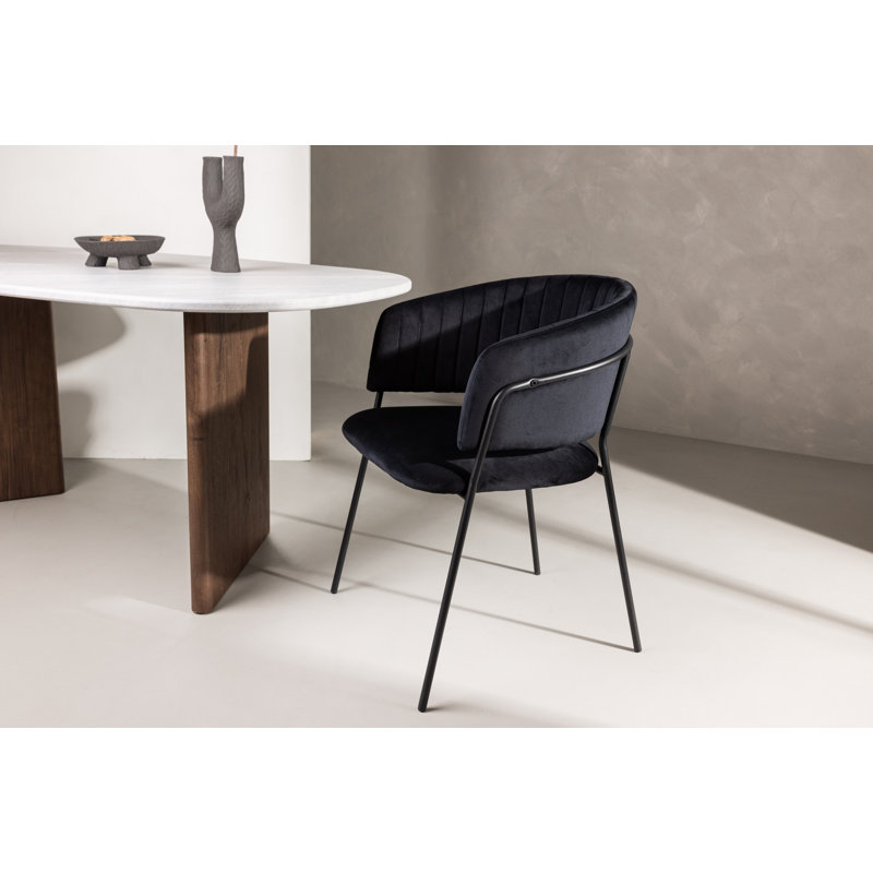 Auderghem Dining Chair - Black/ Black Velvet