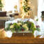 Holiday Arrangement with Hydrangeas, Ribbons and Berries