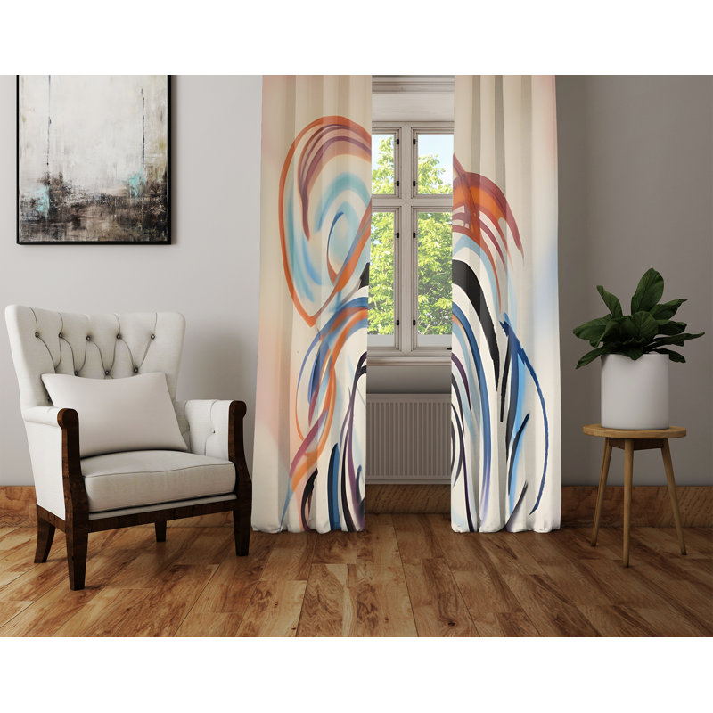 Rideau en polyester Swithun, L 40 po x L 52 po