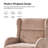 Caden Miriam Modern Wingback Chenille Swivel Tilting Simple Assembly Office Chair-35063621