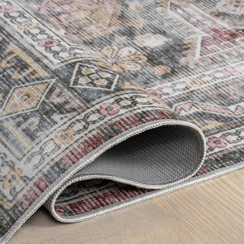 Tapis Darcy-Rose avec SplashGuard, Tapis de couloir 2 pi 6 po x 8 pi