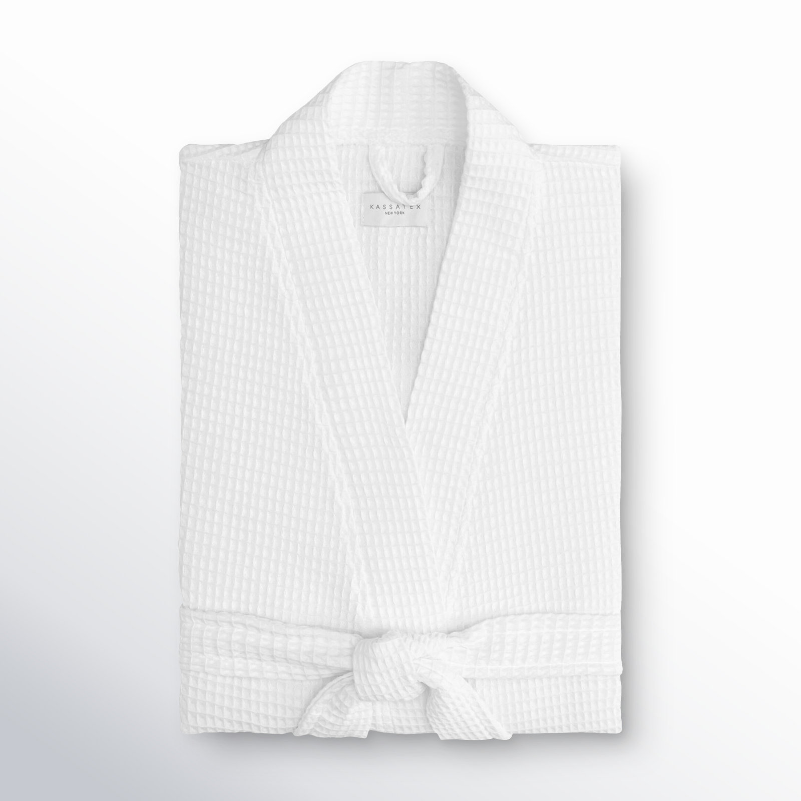 Astrid Waffle Bathrobe, Small, White