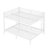 Metal Queen Over Queen Bunk Bed For Teens And Adults,Space-Saving/Noise Reduced/No Box Spring Needed,White