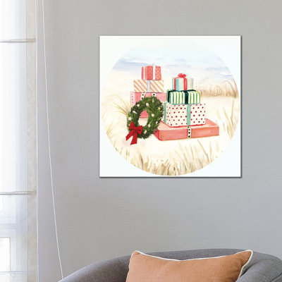Christmas Coast Collection C by Victoria Borges - Wrapped Canvas Painting