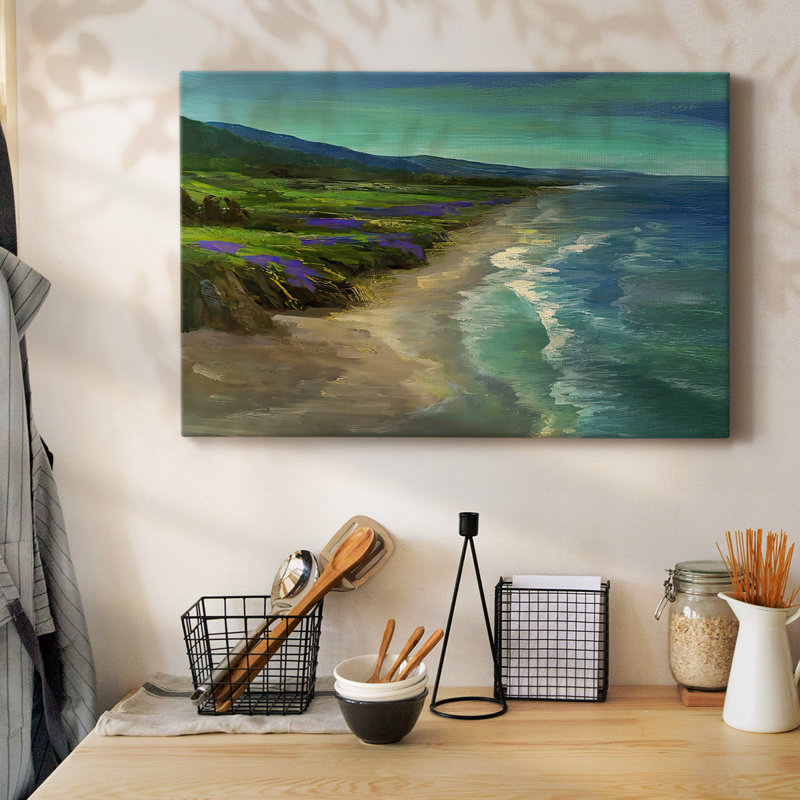 Plage Montara, toile tendue avec châssis, H 12 po x l 18 po