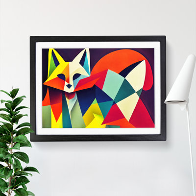 Unique Abstract Fox - Framed Print