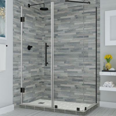 Cabine de douche rectangulaire à charnière 38 po x 72 po Bromley