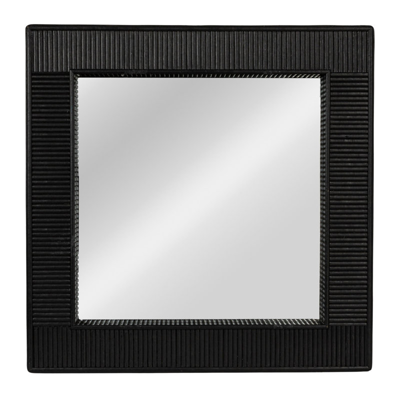 Miroir mural Bamboo, Noir